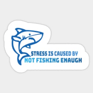 fishing t-shirt Sticker